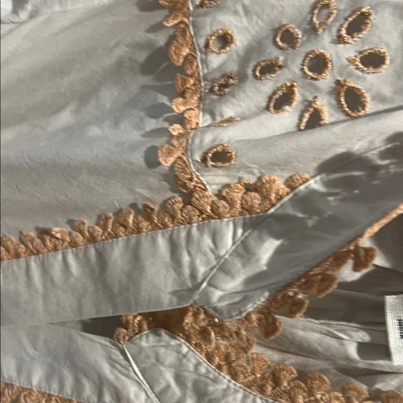 Christian Lacroix White and Peach Mini Dress - Picture 4 of 5